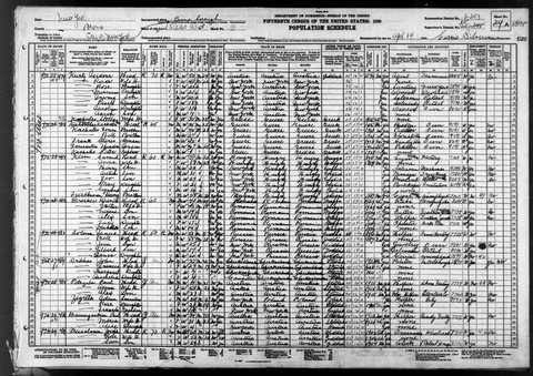 The Brecher household in the 1930 census, 972 Fox Street, Bronx: David, 49, Esther, 43, and their four children, Alex then 18.