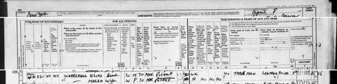 Elias and Malka Wahrsager at 1702 Clay Avenue in the Bronx, 1950 census; at seventy he was still working in the leather-goods trade.