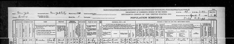 Alex and Anna Brecher in the 1940 U.S. census, the Bronx: “Brecher, Alex S.”, head, 29, born in Hungary, first papers taken, a salesman of textiles working on h