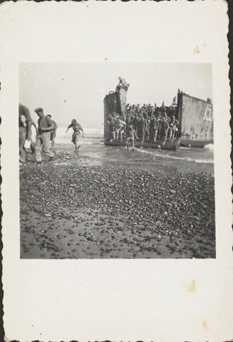 A page of Nicholas Brecher’s wartime photo album, North Africa, Sicily and Italy, 1942–44.