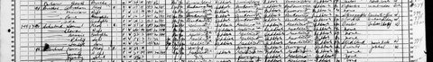 Abraham and Miriam Brecher with their daughter Ida in the 1920 census, Lower East Side, Manhattan: all born in Bukovina.