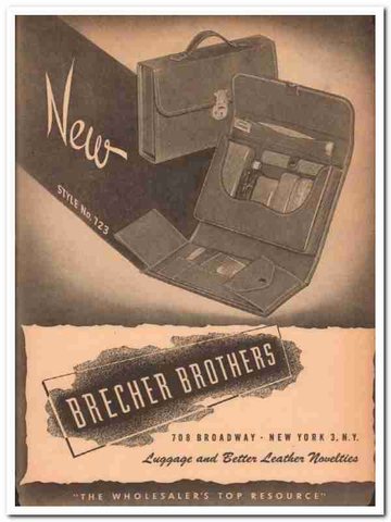 A second Brecher Brothers advertisement of 1946 (style 723), 708 Broadway.
