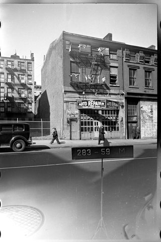 136 East Broadway, on Manhattan's Lower East Side, in the city's tax photograph of about 1940. This was Elias Wahrsager's address when he filed his first citize