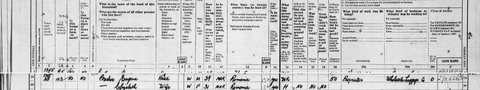 Eugene Brecher, 39, proprietor of a wholesale luggage business, and his wife Elizabeth in the 1950 census, the Bronx.