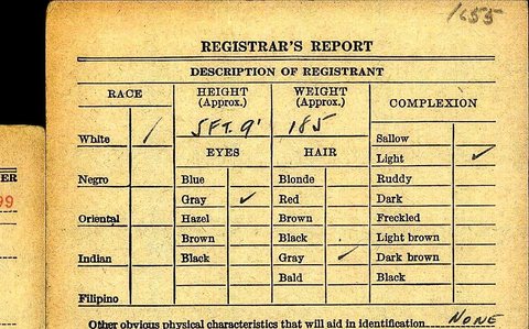 The reverse of Paul Schiff’s card describes him as 5 ft 9 in and 185 lb, with gray eyes, gray hair and a light complexion.