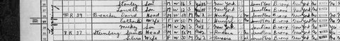 David and Esther Brecher with their son Nicholas (“Mickey”) in the 1940 census, Bronx.