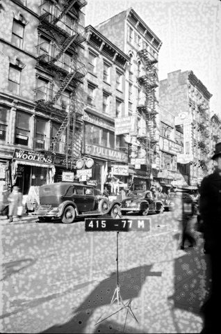 120 Allen Street, Manhattan, c. 1940, the address of Nicholas Brecher’s necktie business.